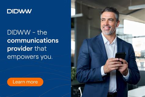 DIDWW: Voice and SMS Solutions for businesses and operators.